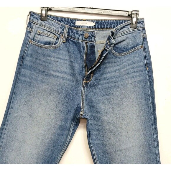 Hidden Jeans Curvy Women's Size 31 High-Rise Distressed Hem - Picture 5 of 10